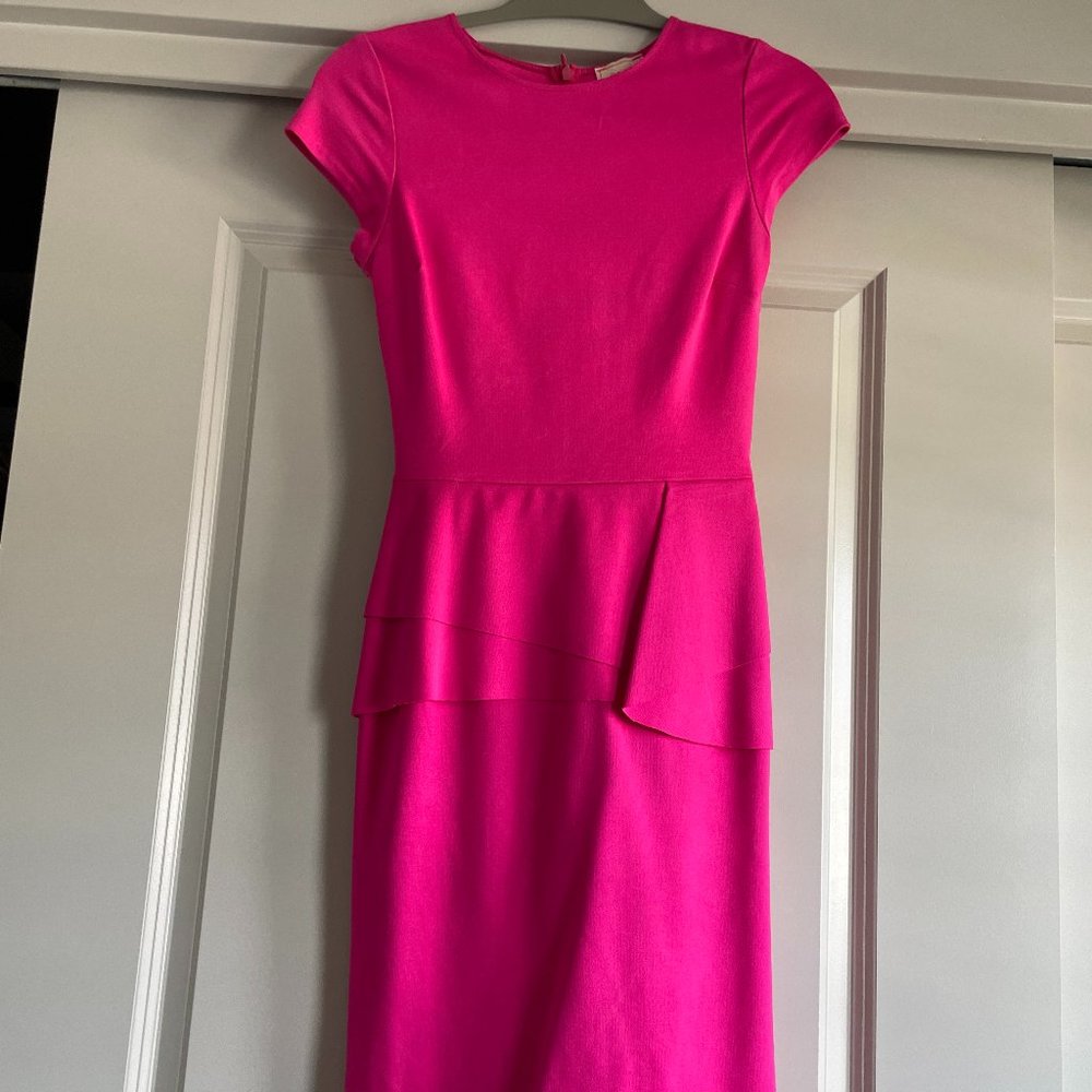 Love...Ady Womens Cap Sleeve Ruffle Sheath Dress